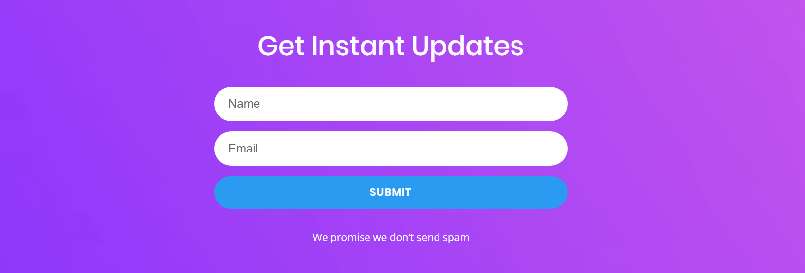 A Divi layout using a gradient background.