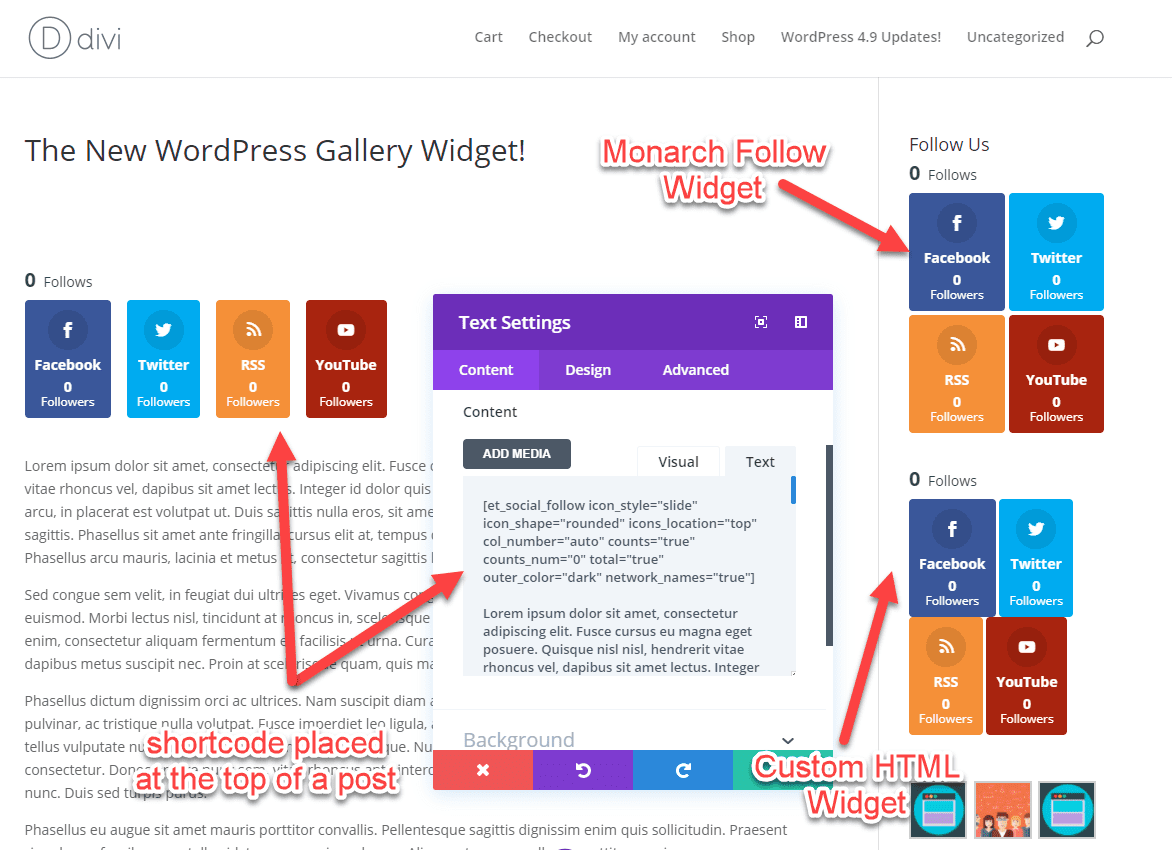 monarch display subscriber counts