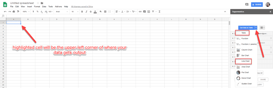 google sheets