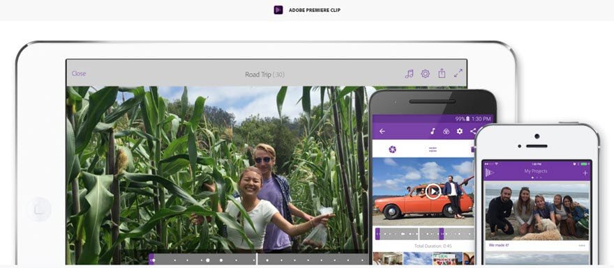 adobe premiere clip free mobile video editing software