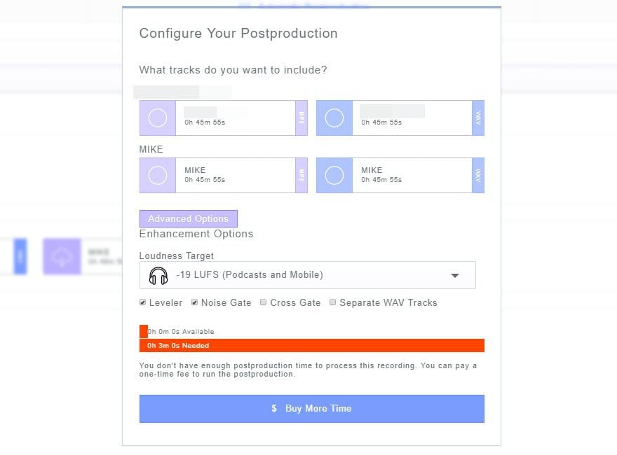 zencastr postproduction options