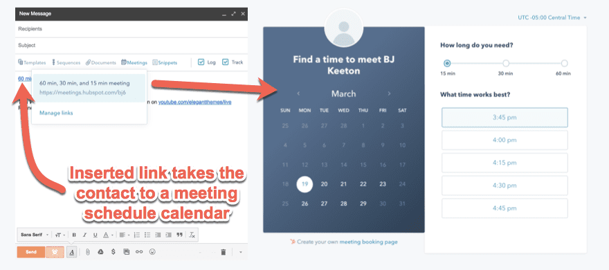 hubspot meetings