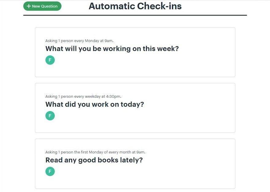 automatic check-ins