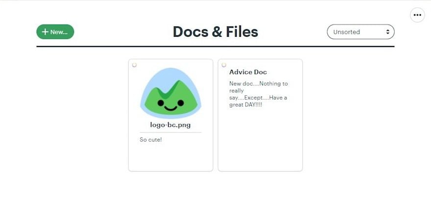 Docs and Files