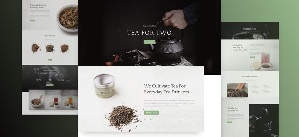 Get a Free & Delightful Tea Shop Layout for Divi