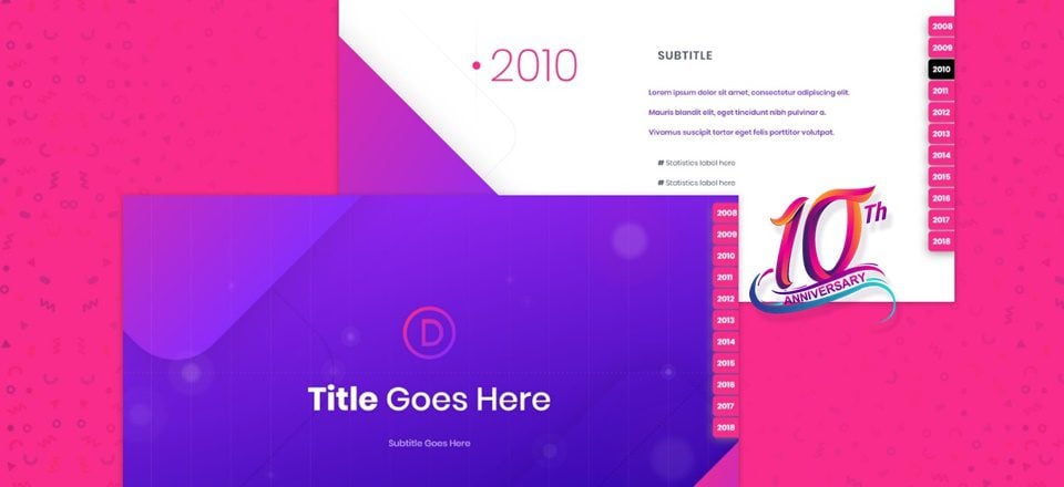 How to Add Labeled Dot Navigation to Elegant Themes’ Free 10th Anniversary Timeline Layout