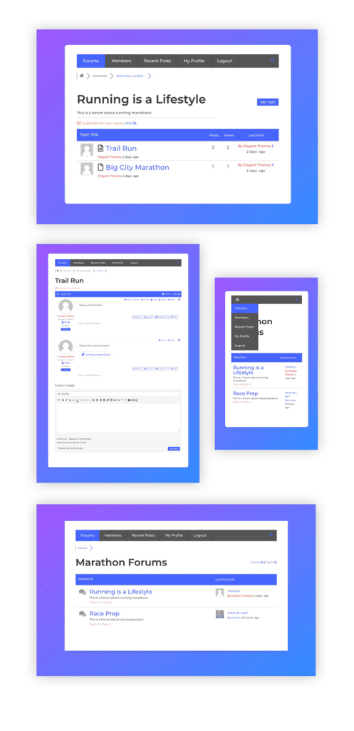 How to Add a Forum to Your Website with Divi’s Marathon Layout Pack ...