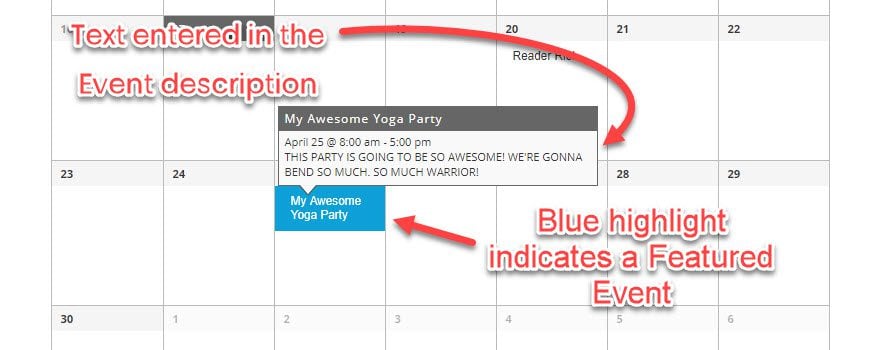 The Events Calendar by Modern Tribe, free version