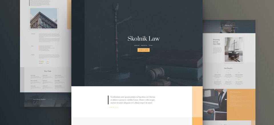 Get a Free Law Firm Layout Pack for Divi