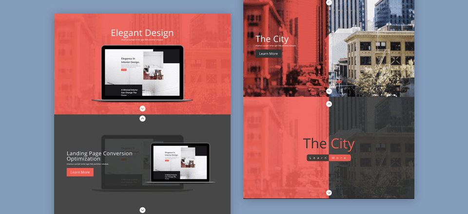 How to Create Full Screen Sections with Top and Bottom Scroll Links with Divi
