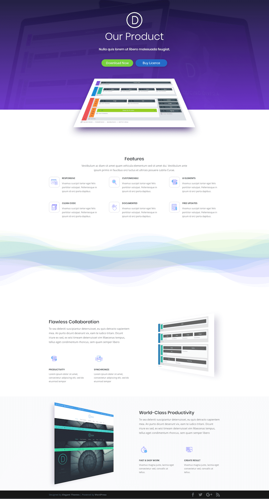 perspective product layout