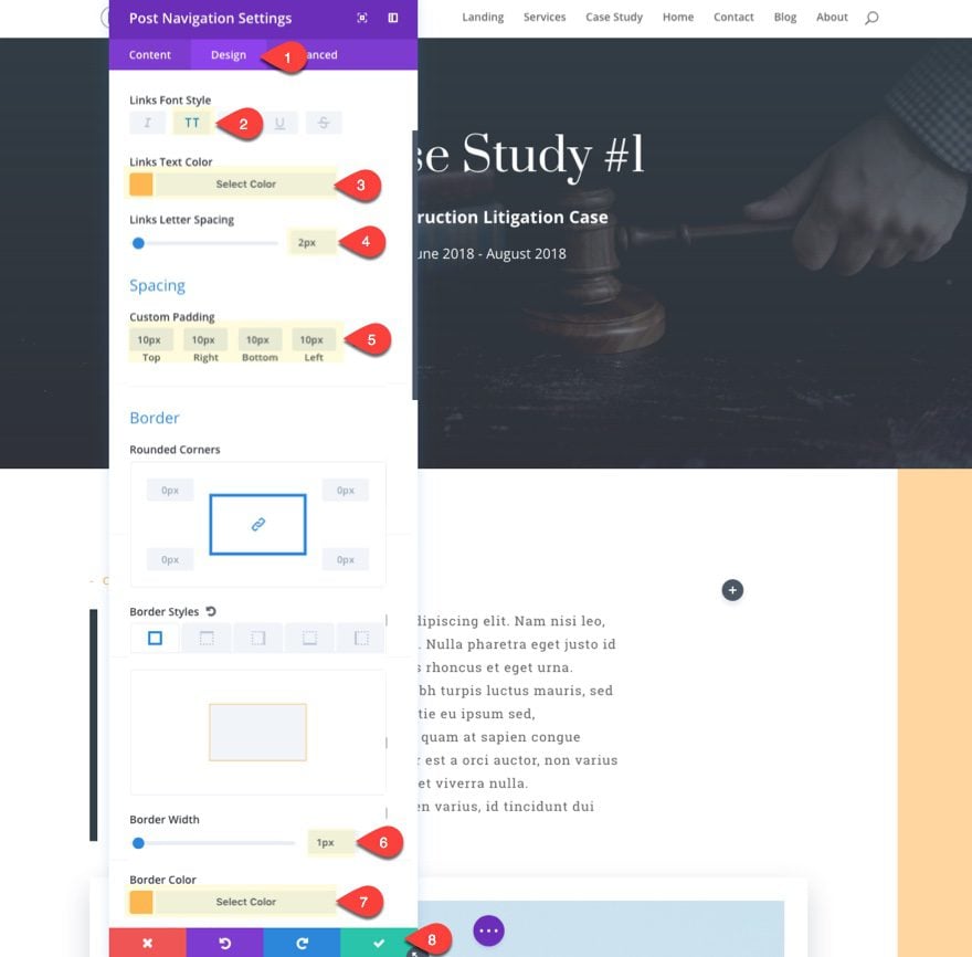 case studies post navigation design