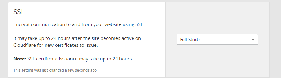 Tweaking your Cloudflare SSL settings.