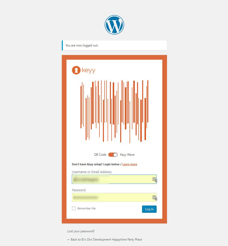 Keyy Login App and WordPress Plugin