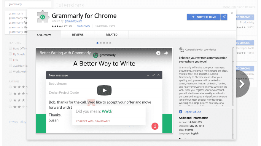 Grammarly: A Detailed Overview and Review Chrome Extension