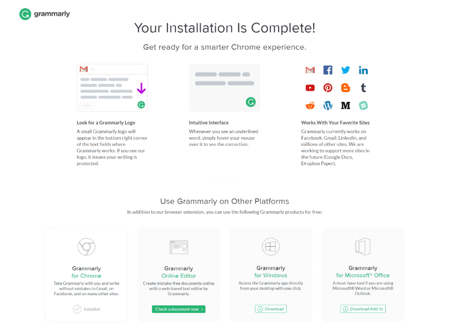 Installing the Grammarly Chrome Extension 6