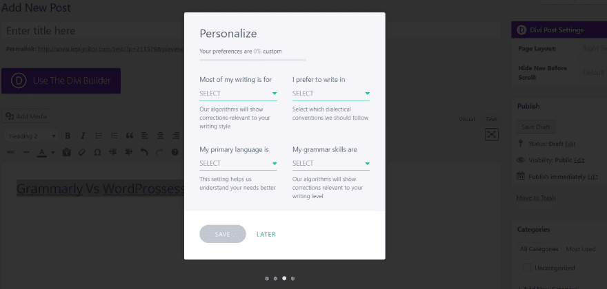 Personalizing Grammarly