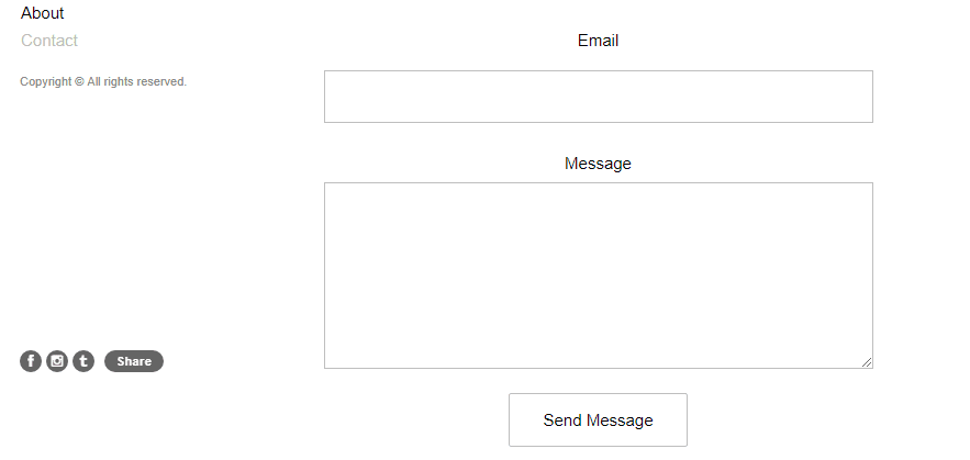 An example of a simple contact form.