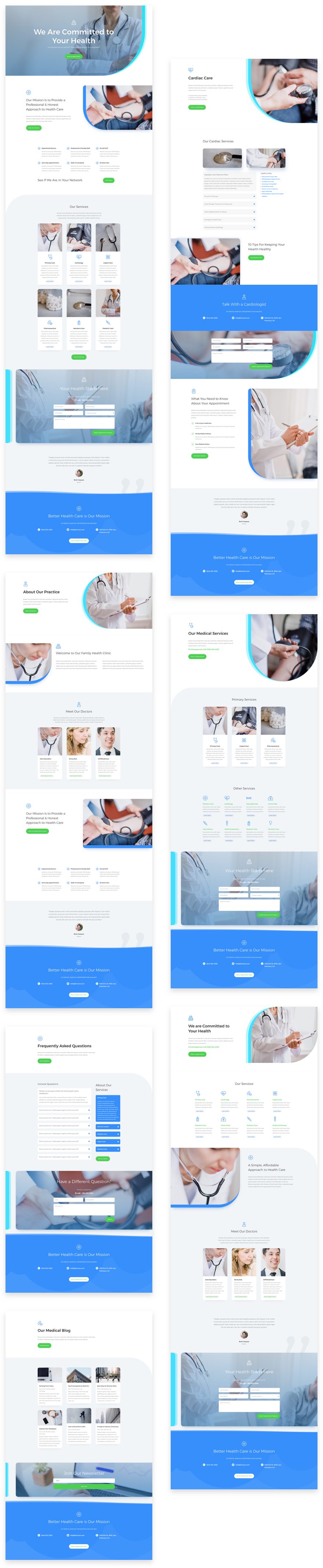 doctor's office divi layout