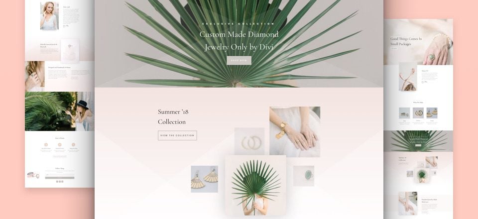 Get a FREE & Luxurious Jeweler Layout Pack for Divi