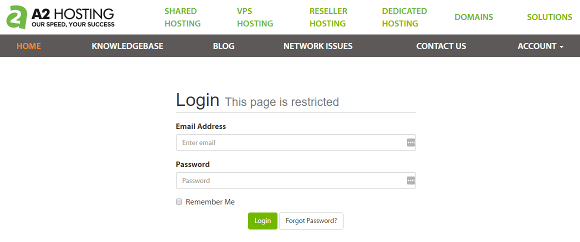 Logging into your hosting account's panel.