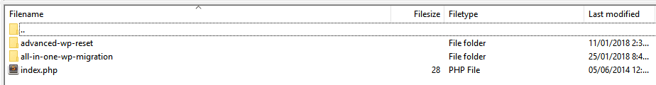 Your WordPress plugin folders.