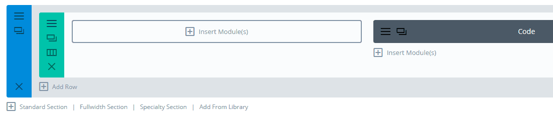 A two-column Divi section.