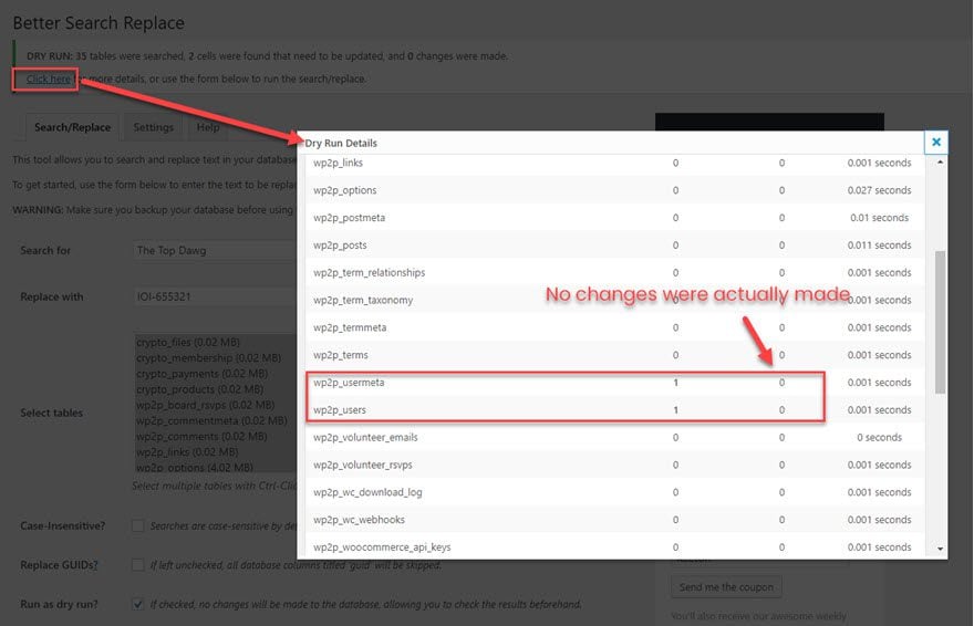 Better Search and Replace Plugin for WordPress Database