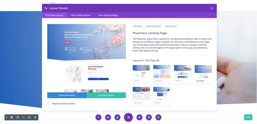 Get A Free Pharmacy Layout Pack For Divi Elegant Themes Blog