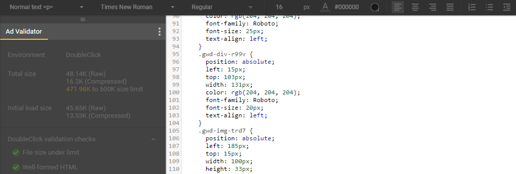 Switching to the program's code view.