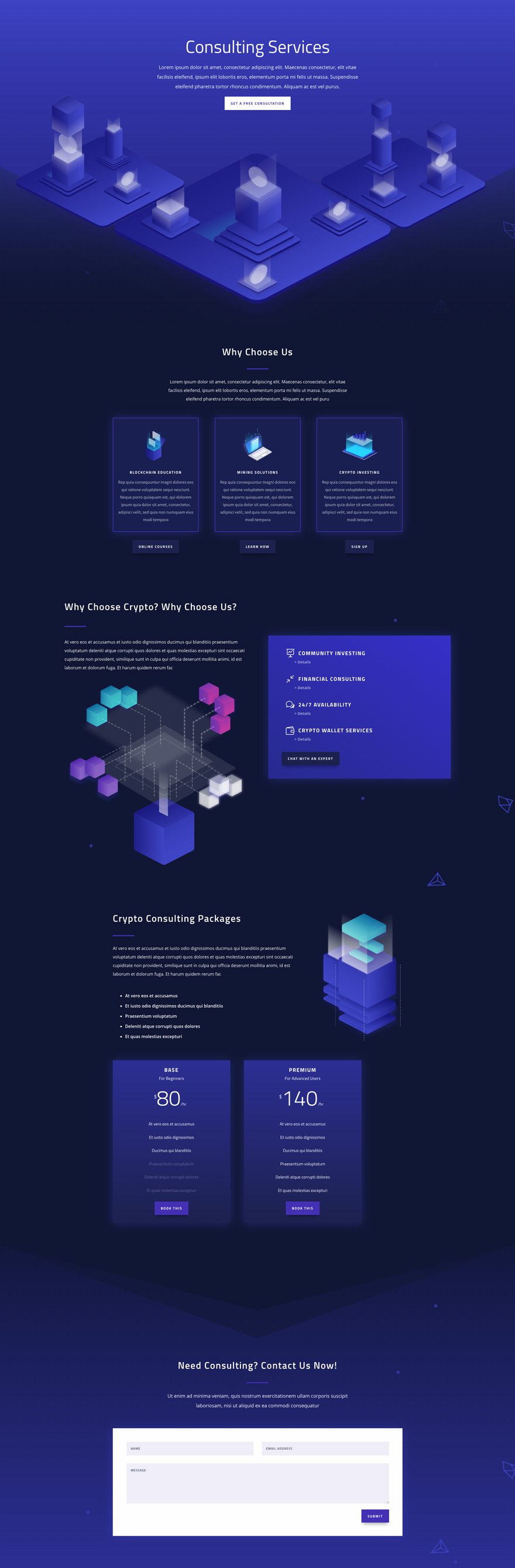 cryptocurrency layout