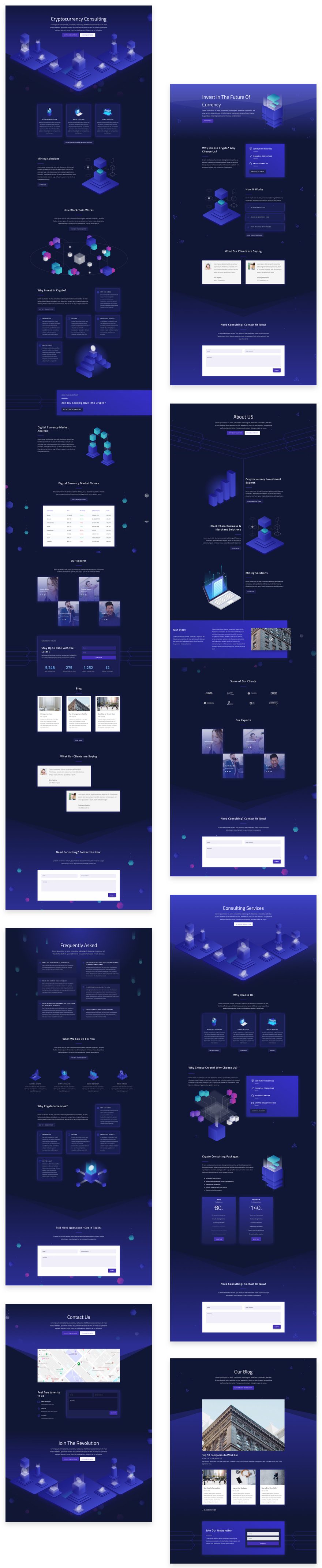 cryptocurrency layout