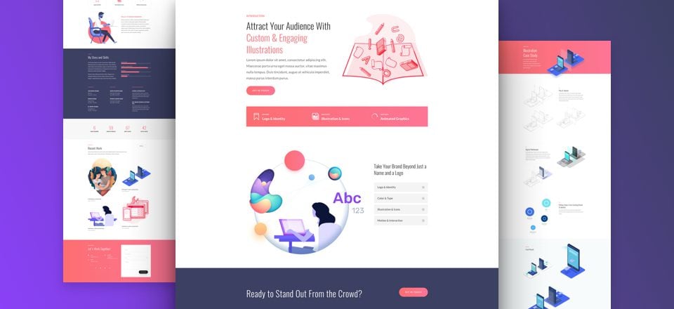 Get a FREE Graphic Illustrator Layout Pack for Divi