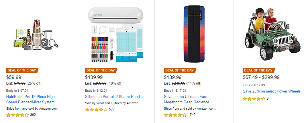 Several examples of limited-time offers.