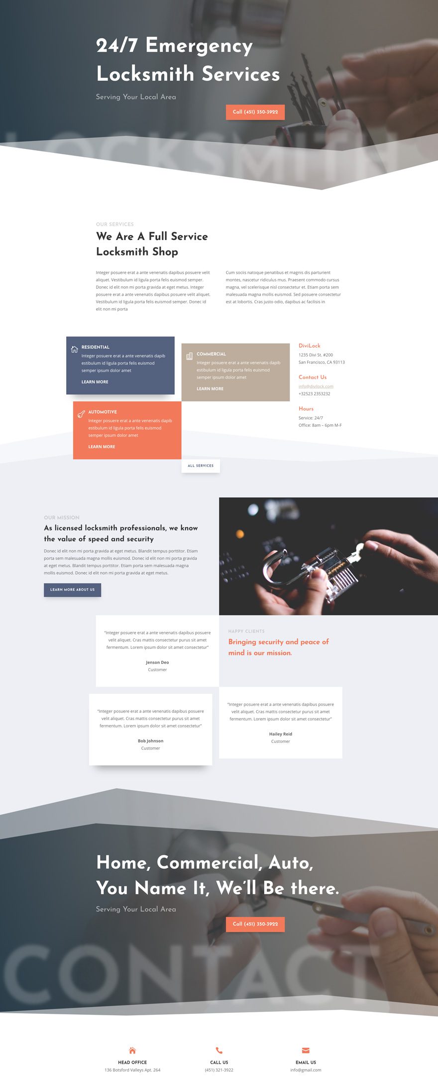 locksmith layout