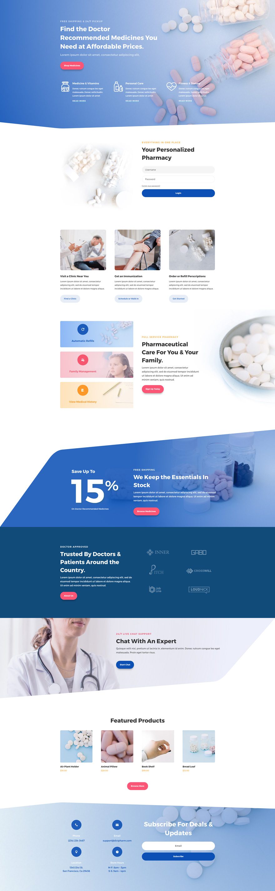 Get A Free Pharmacy Layout Pack For Divi Elegant Themes Blog