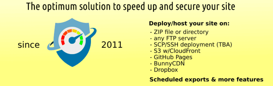 The WP Static HTML Output plugin.