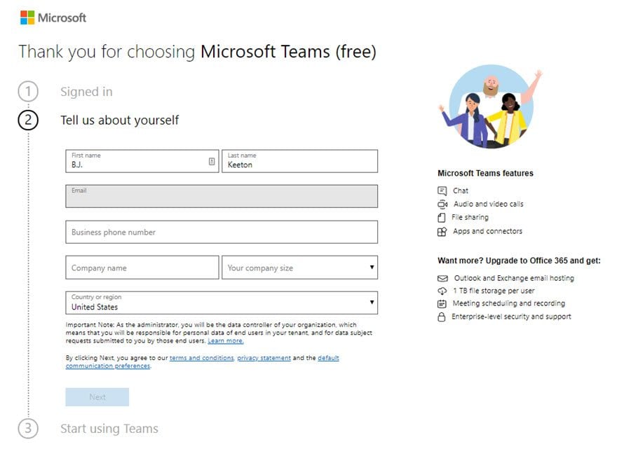 Microsoft Teams Free