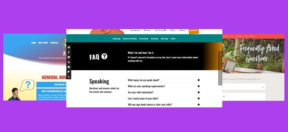 10 Divi Sites with Cool FAQ Pages