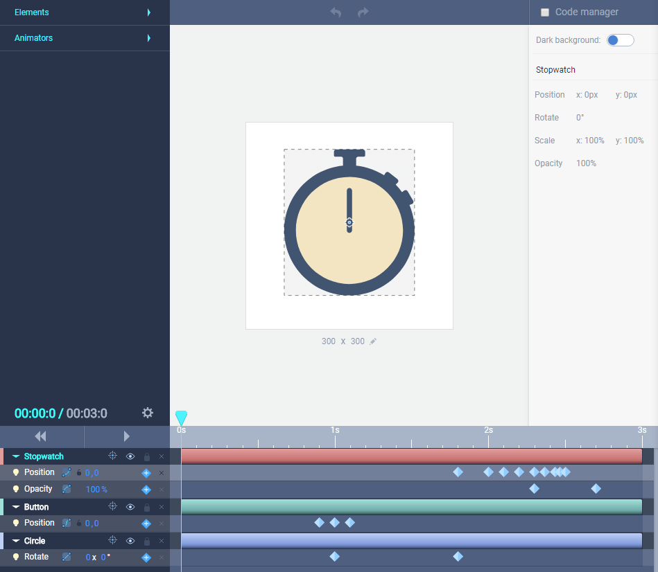 The SVGator dashboard.