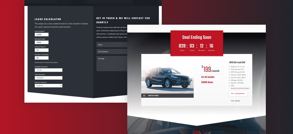 Lease payment calculator car discount