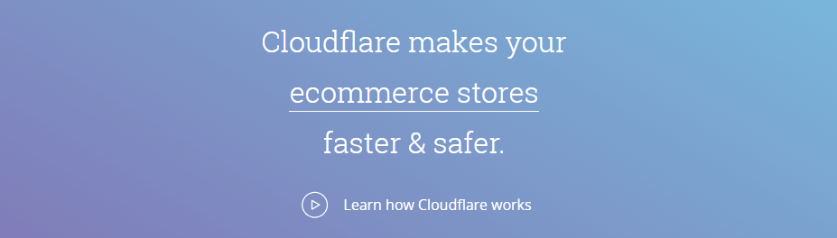 The Cloudflare homepage.