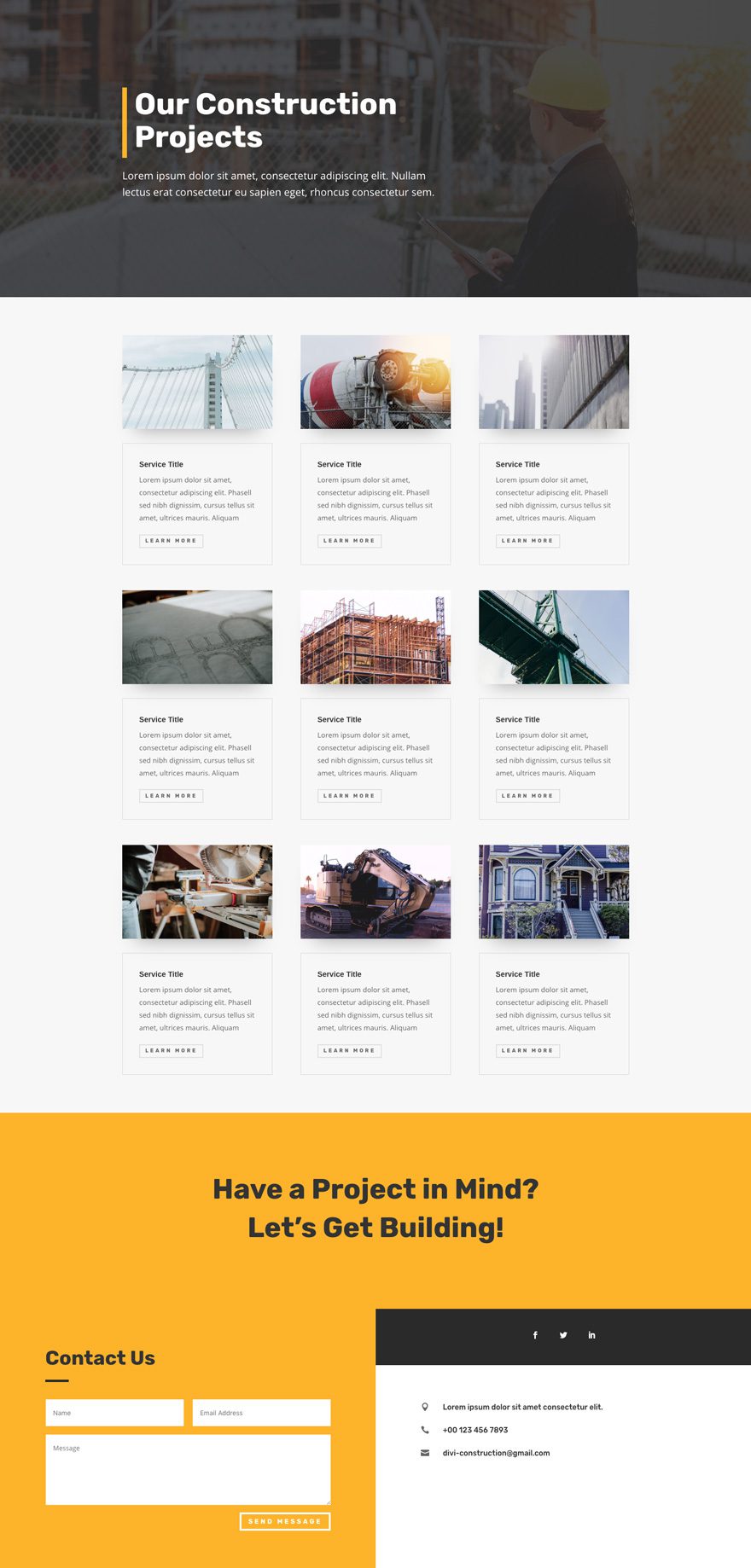 Construction Company Layout pack