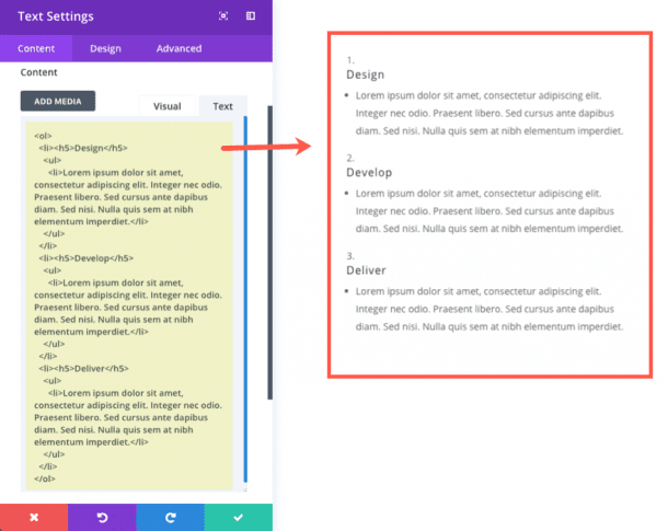 Unleashing the Power of Divi's Text Module for Creative List Designs
