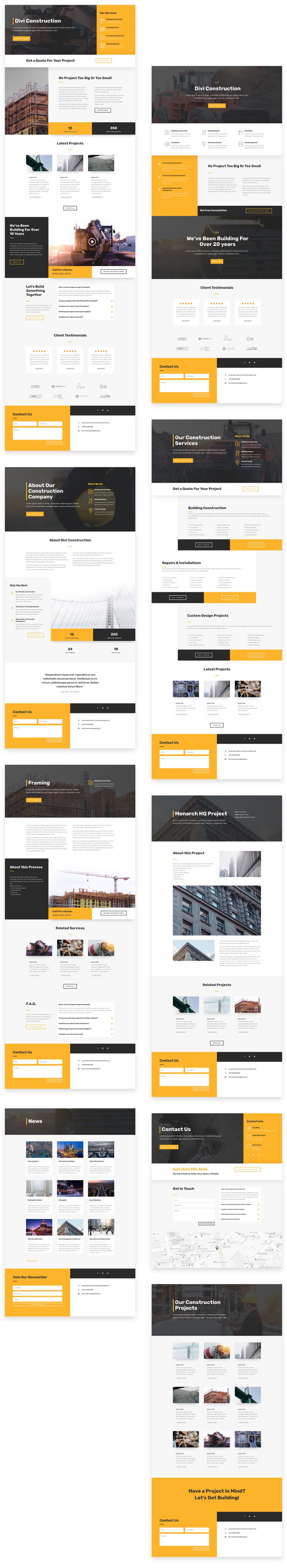 Construction Company Layout pack