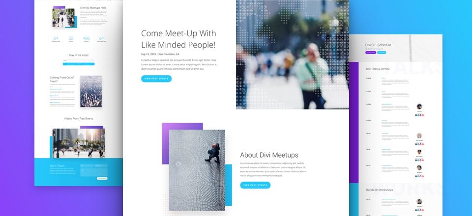 Get a FREE Meetup Layout Pack for Divi