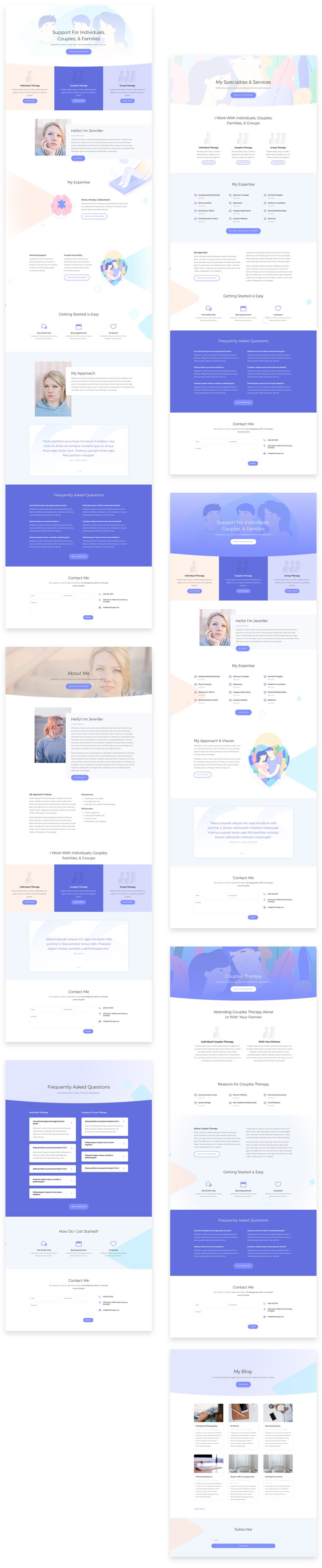 therapist divi layout