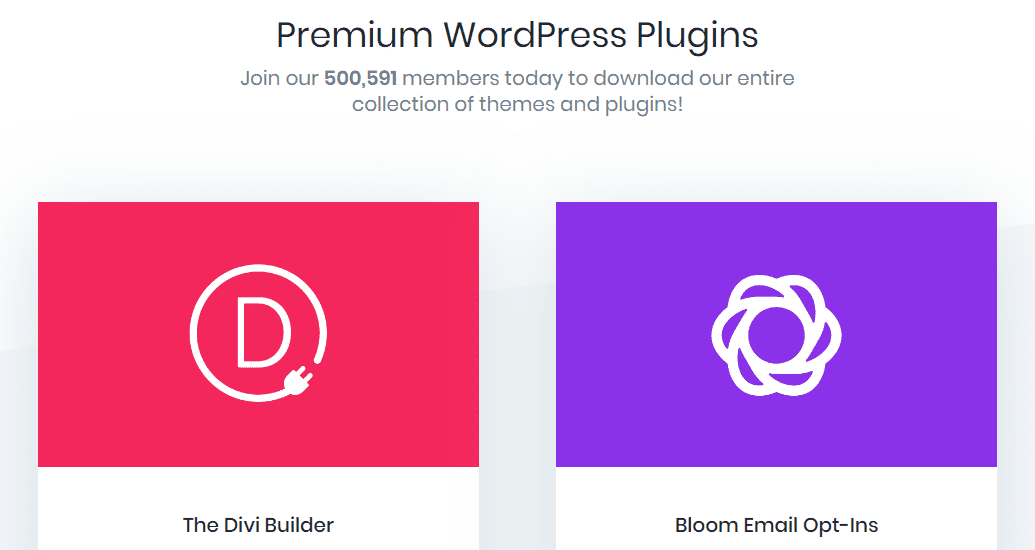 Some of Elegant Themes' family of plugins.