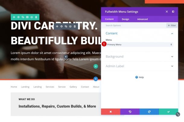 How to Replace the Primary Menu Bar with Divi's Fullwidth Menu Module