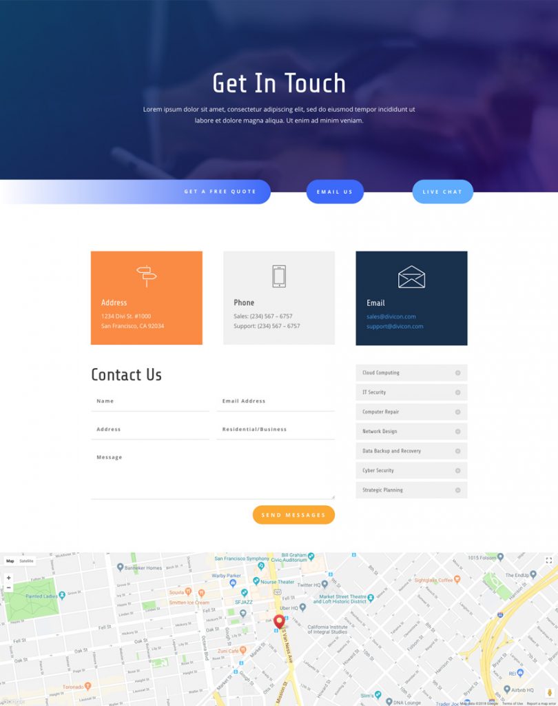 Get a FREE IT Services Layout Pack for Divi - Ask the Egghead, Inc.